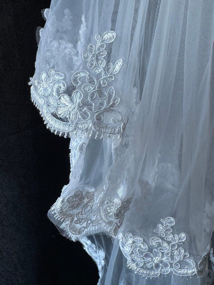 Two Tier Butterfly Veil