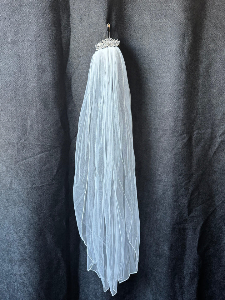 Silver Butterfly Veil