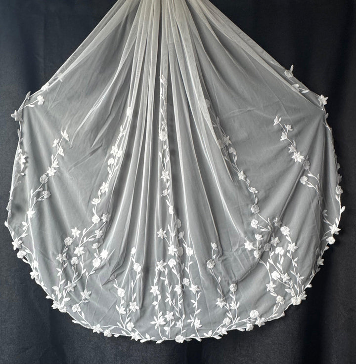 Lulu's Floral Wedding Veil