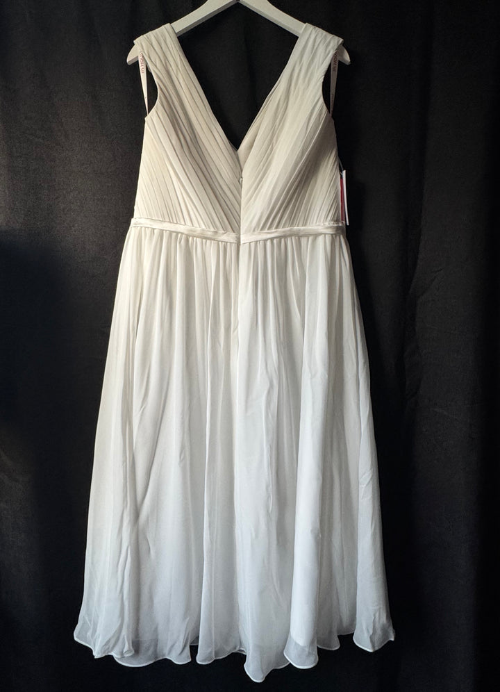 Size 16 JJ’s House White Knee Length Wedding Dress