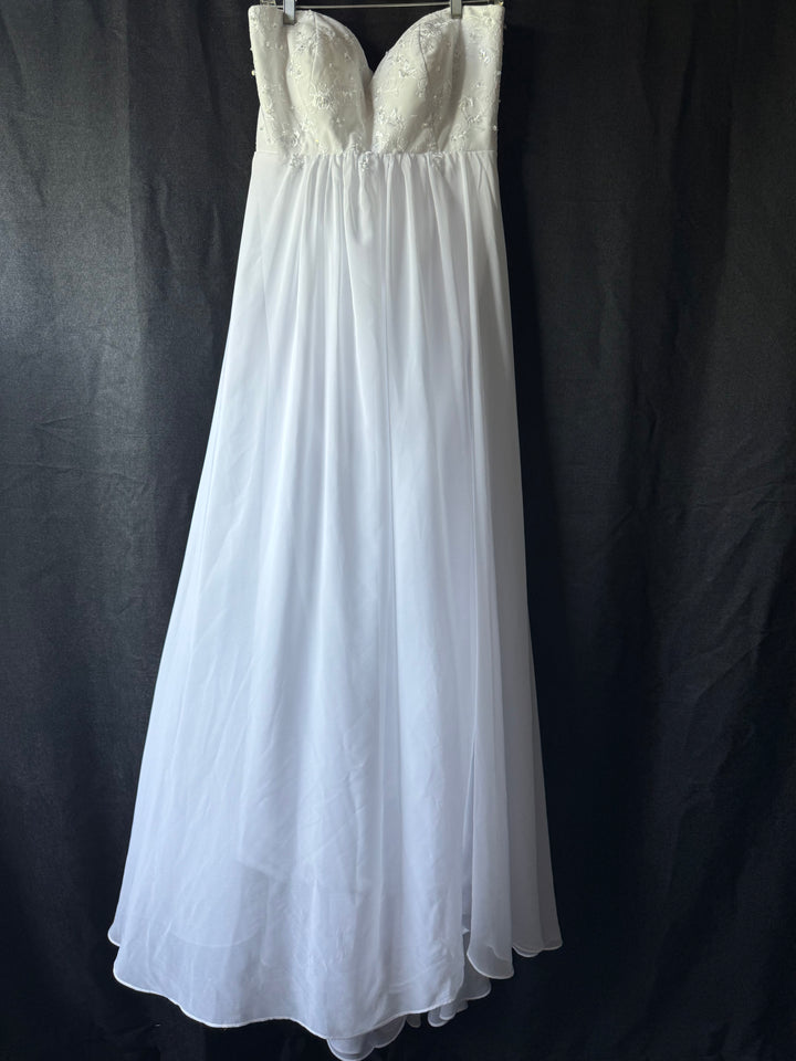 Size 18W Strapless Bridal Gown