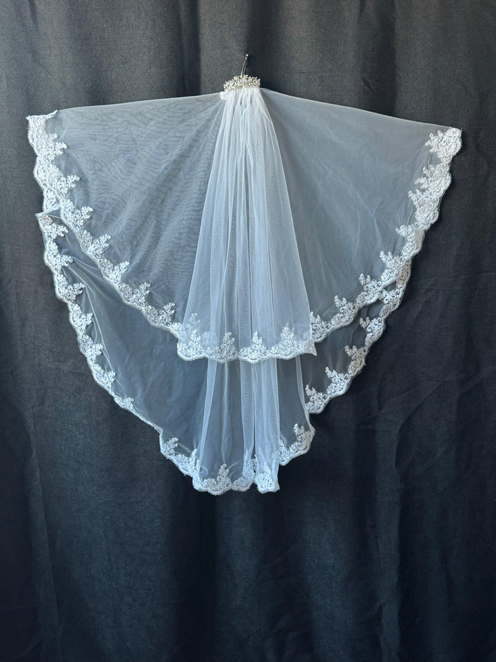 Two Tier Butterfly Veil