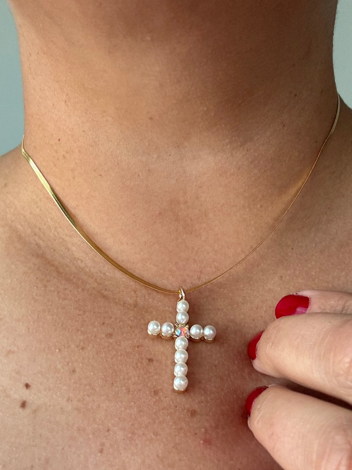 The Vine Cross Necklace