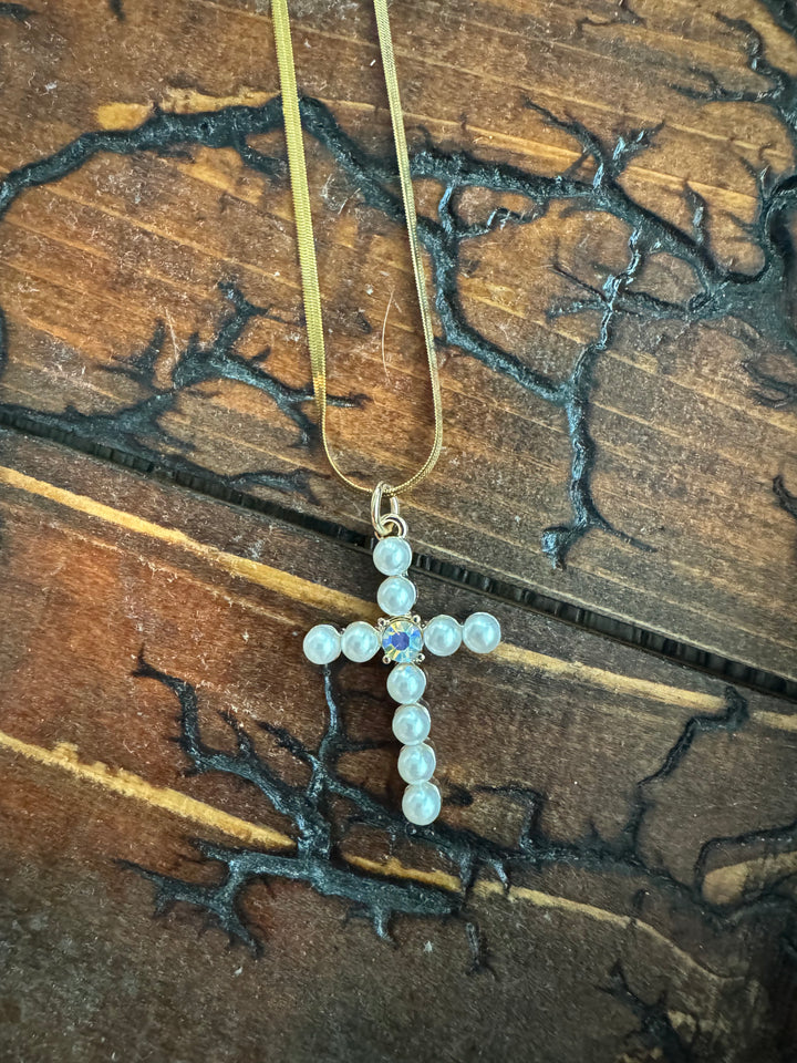 The Vine Cross Necklace