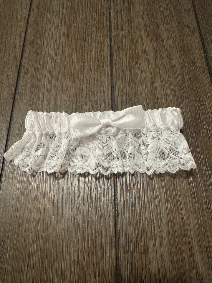 White Garter With Bow