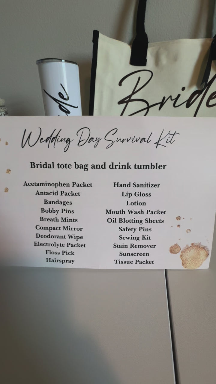 Wedding Day Survival Kit: Bride