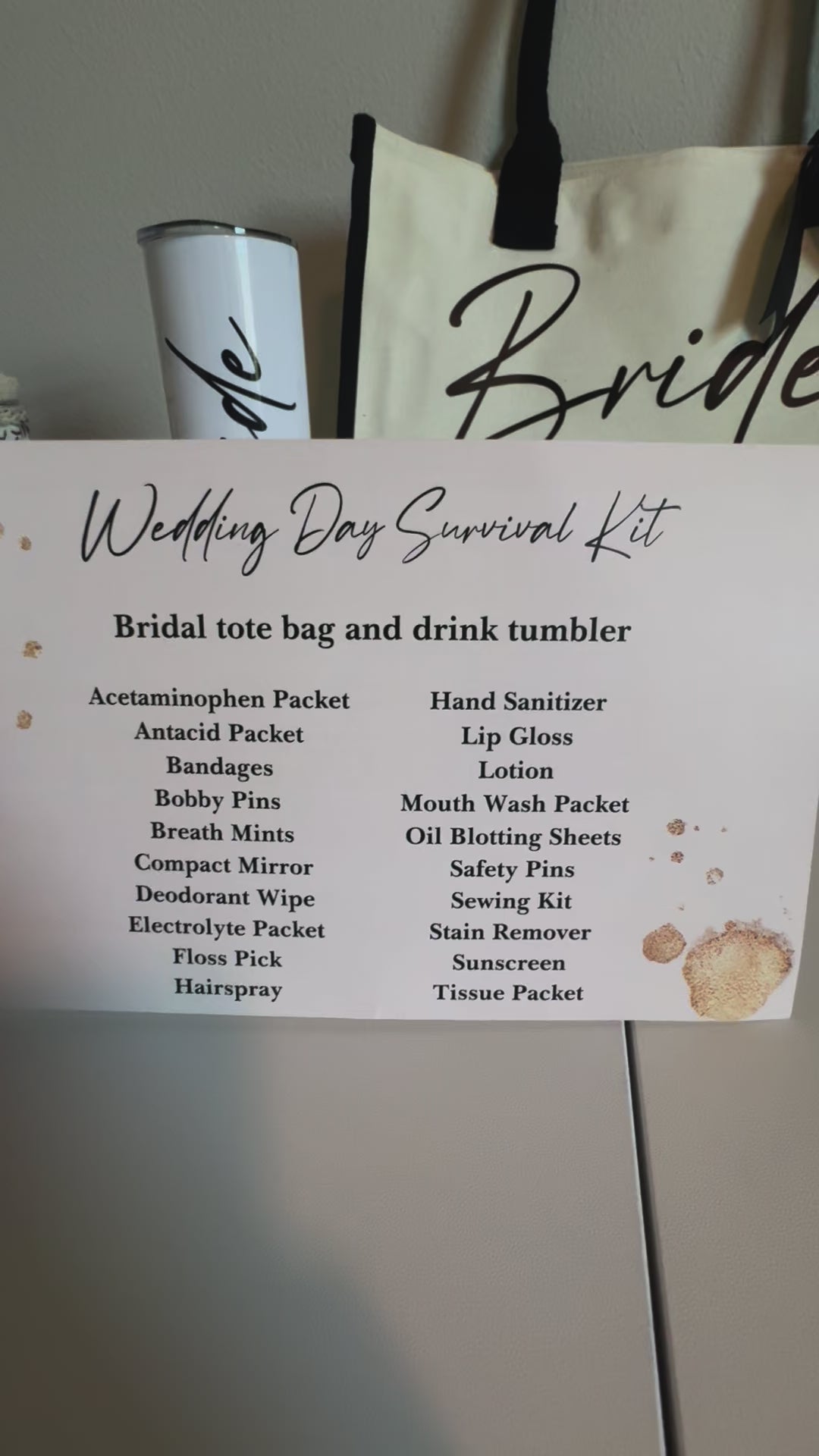 Wedding Day Survival Kit: Bride Tribe